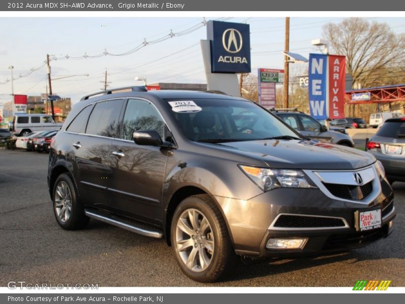 Grigio Metallic / Ebony 2012 Acura MDX SH-AWD Advance