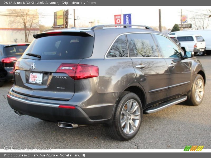 Grigio Metallic / Ebony 2012 Acura MDX SH-AWD Advance