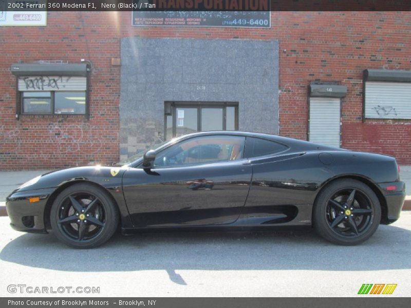 Nero (Black) / Tan 2002 Ferrari 360 Modena F1