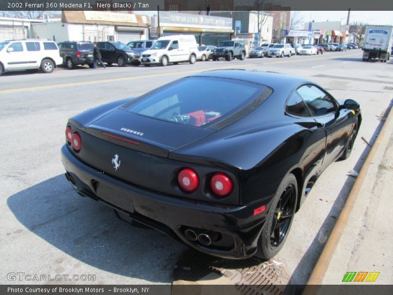 Nero (Black) / Tan 2002 Ferrari 360 Modena F1