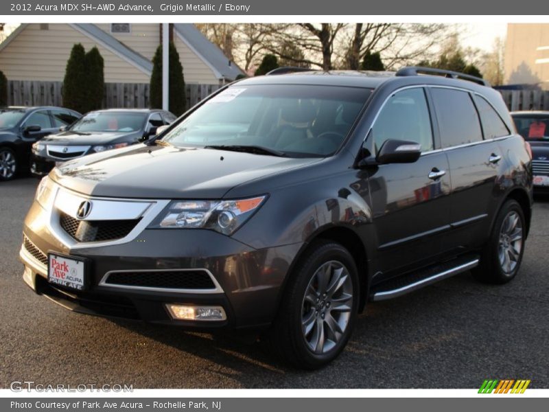 Grigio Metallic / Ebony 2012 Acura MDX SH-AWD Advance
