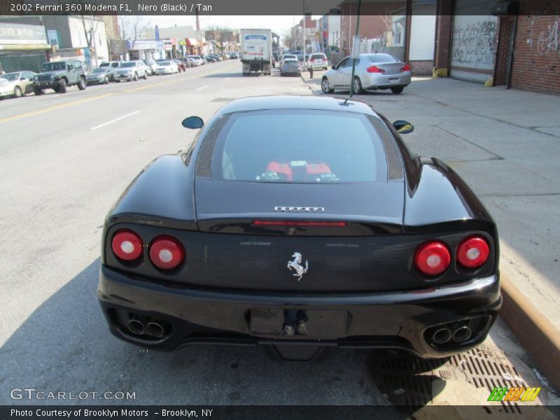 Nero (Black) / Tan 2002 Ferrari 360 Modena F1