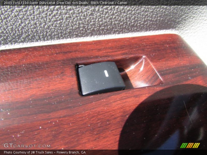 Black Clearcoat / Camel 2009 Ford F350 Super Duty Lariat Crew Cab 4x4 Dually