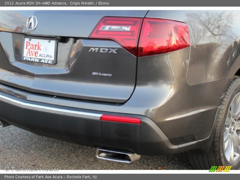 Grigio Metallic / Ebony 2012 Acura MDX SH-AWD Advance