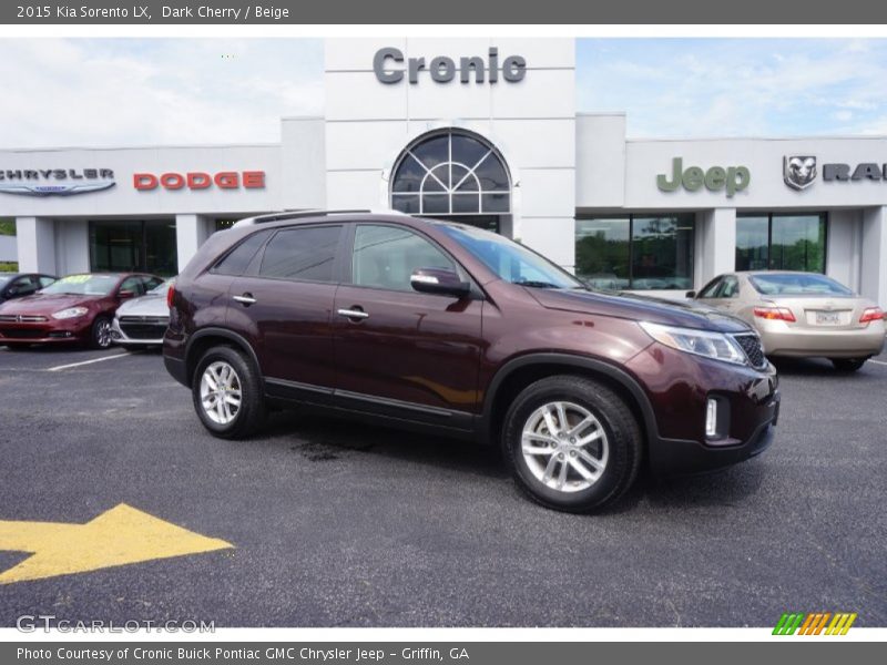 Dark Cherry / Beige 2015 Kia Sorento LX