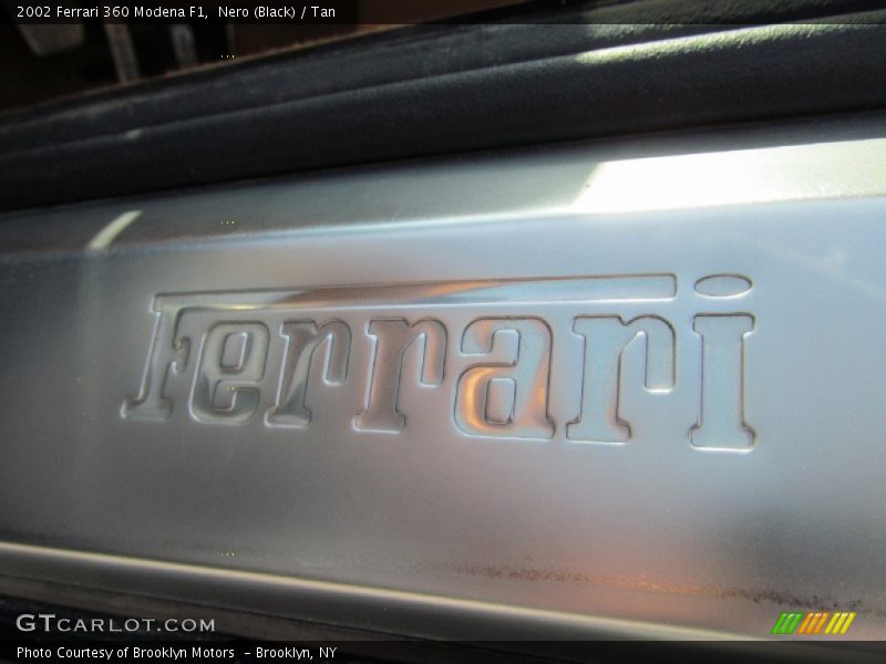 Nero (Black) / Tan 2002 Ferrari 360 Modena F1