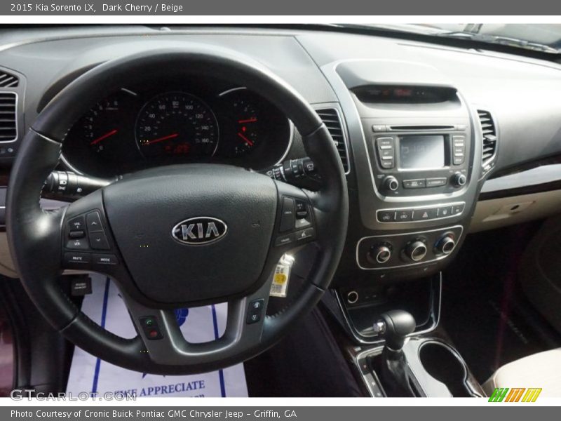 Dark Cherry / Beige 2015 Kia Sorento LX