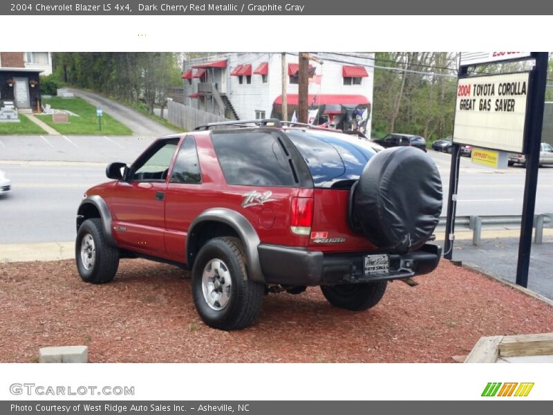 Dark Cherry Red Metallic / Graphite Gray 2004 Chevrolet Blazer LS 4x4