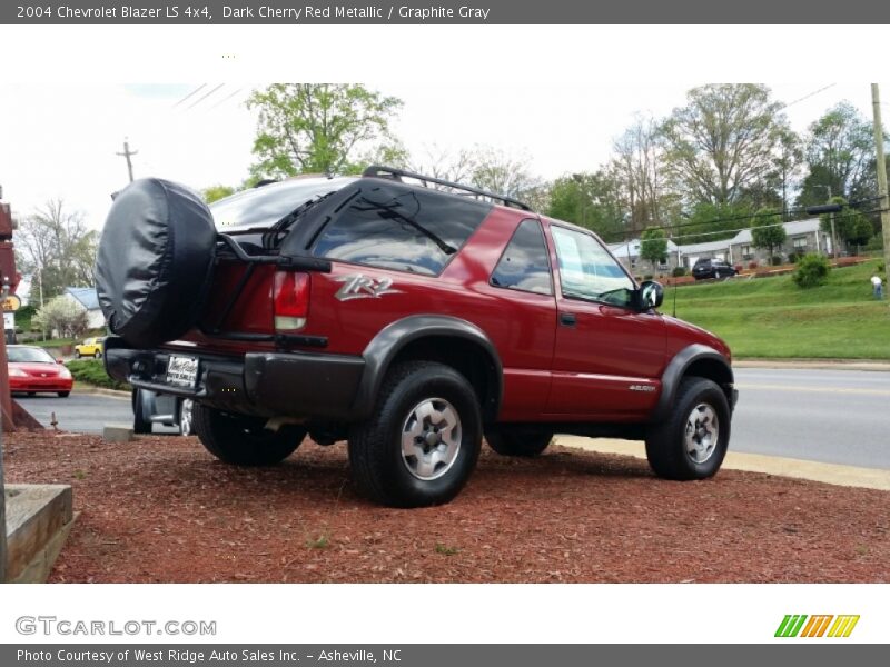 Dark Cherry Red Metallic / Graphite Gray 2004 Chevrolet Blazer LS 4x4