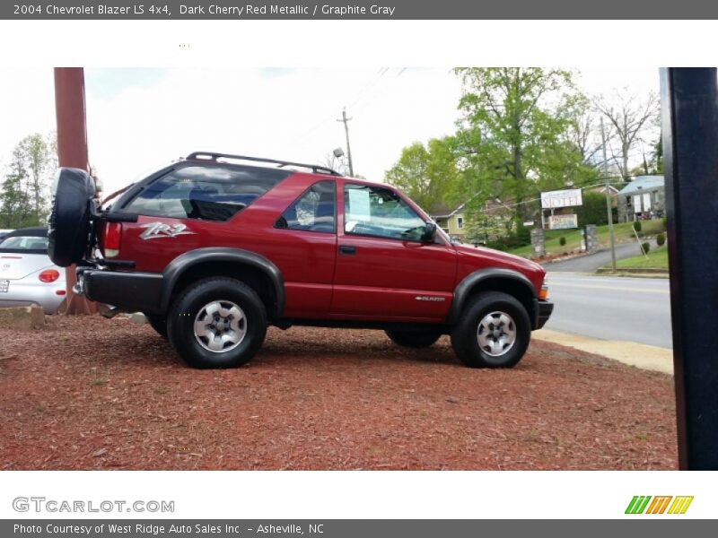 Dark Cherry Red Metallic / Graphite Gray 2004 Chevrolet Blazer LS 4x4