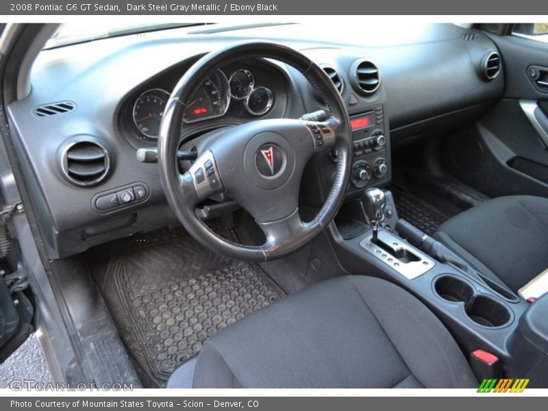 Dark Steel Gray Metallic / Ebony Black 2008 Pontiac G6 GT Sedan
