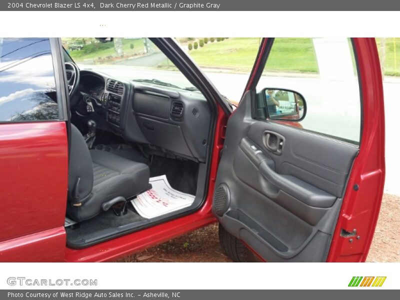 Dark Cherry Red Metallic / Graphite Gray 2004 Chevrolet Blazer LS 4x4