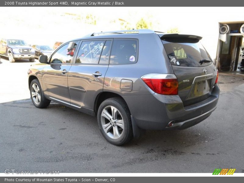 Magnetic Gray Metallic / Black 2008 Toyota Highlander Sport 4WD