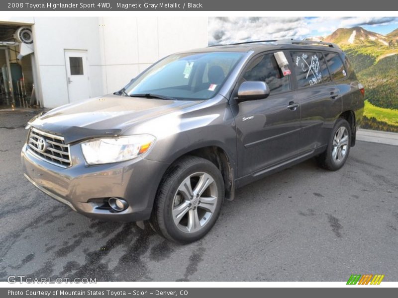 Magnetic Gray Metallic / Black 2008 Toyota Highlander Sport 4WD