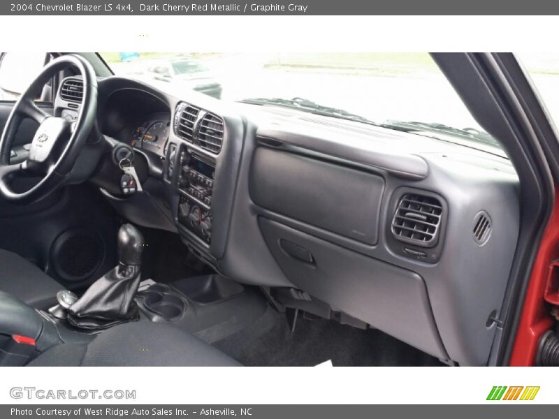 Dark Cherry Red Metallic / Graphite Gray 2004 Chevrolet Blazer LS 4x4