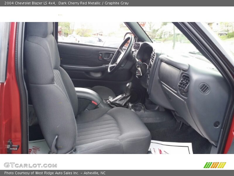 Dark Cherry Red Metallic / Graphite Gray 2004 Chevrolet Blazer LS 4x4