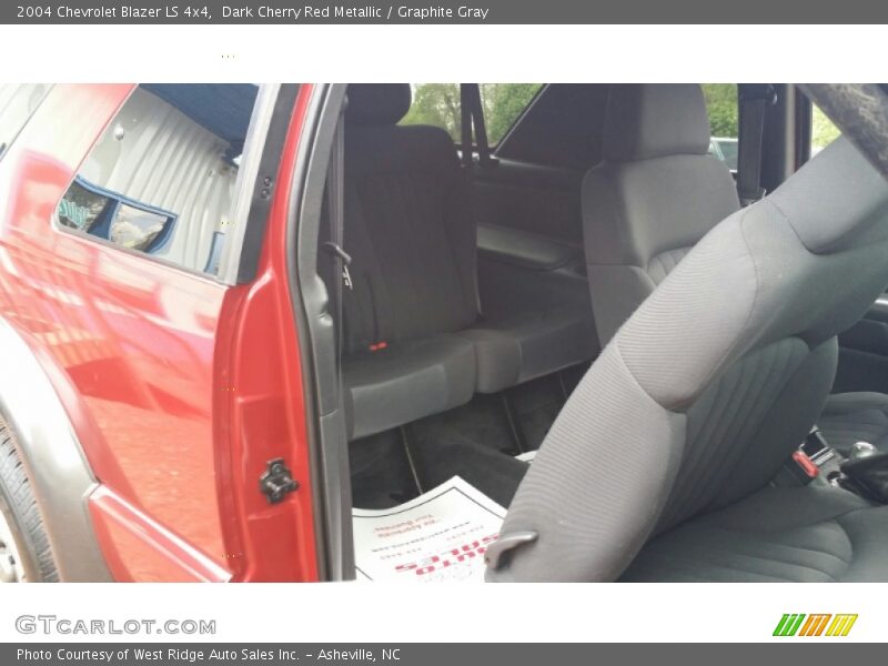 Dark Cherry Red Metallic / Graphite Gray 2004 Chevrolet Blazer LS 4x4
