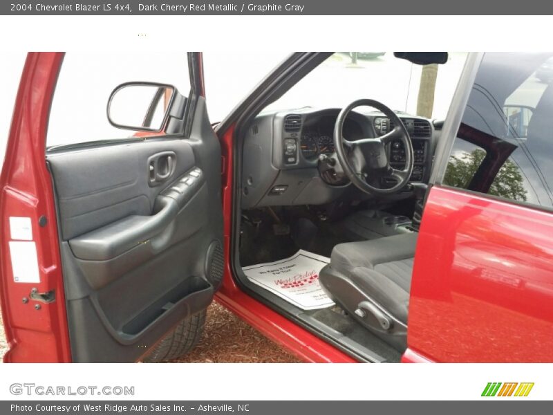 Dark Cherry Red Metallic / Graphite Gray 2004 Chevrolet Blazer LS 4x4