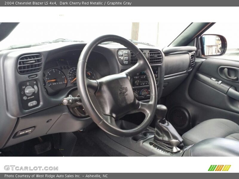 Dark Cherry Red Metallic / Graphite Gray 2004 Chevrolet Blazer LS 4x4