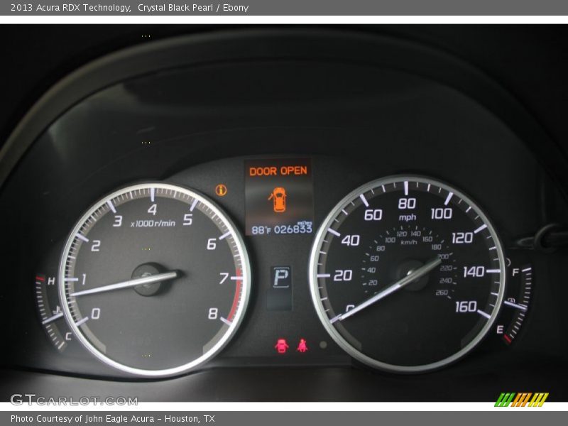 Crystal Black Pearl / Ebony 2013 Acura RDX Technology