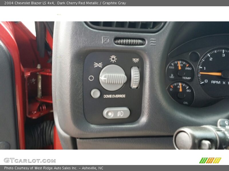 Dark Cherry Red Metallic / Graphite Gray 2004 Chevrolet Blazer LS 4x4