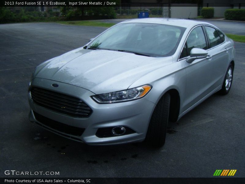 Ingot Silver Metallic / Dune 2013 Ford Fusion SE 1.6 EcoBoost