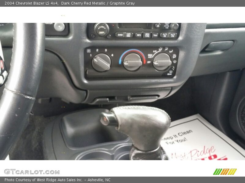 Dark Cherry Red Metallic / Graphite Gray 2004 Chevrolet Blazer LS 4x4