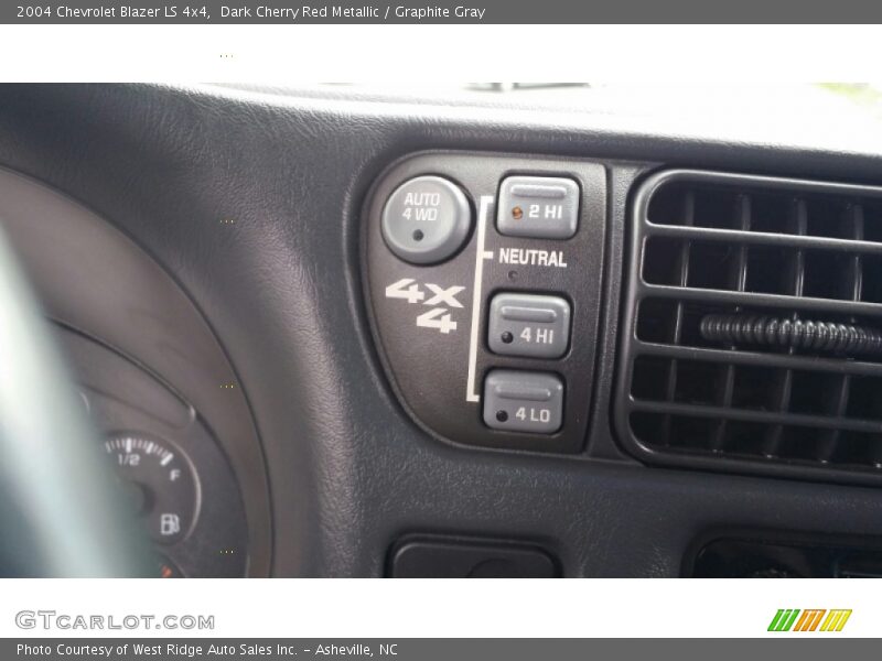 Dark Cherry Red Metallic / Graphite Gray 2004 Chevrolet Blazer LS 4x4