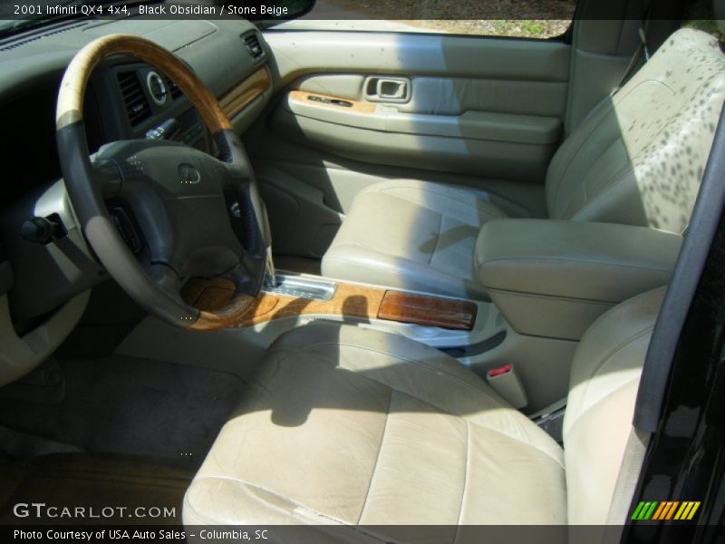 Black Obsidian / Stone Beige 2001 Infiniti QX4 4x4