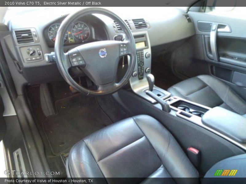 Electric Silver Metallic / Off Black 2010 Volvo C70 T5