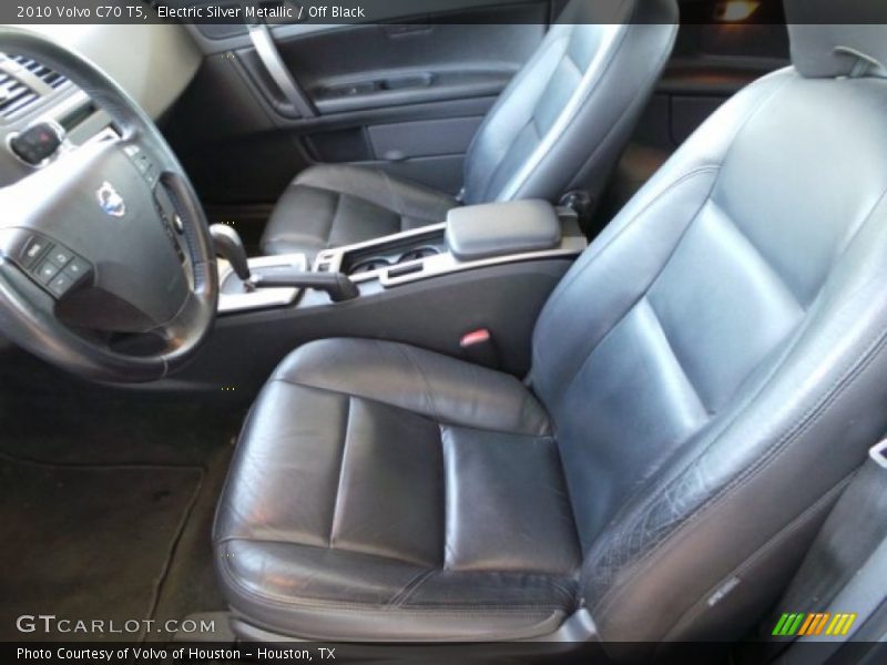 Electric Silver Metallic / Off Black 2010 Volvo C70 T5