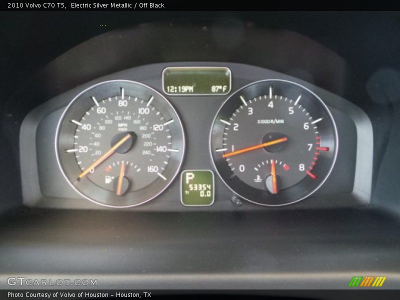 Electric Silver Metallic / Off Black 2010 Volvo C70 T5