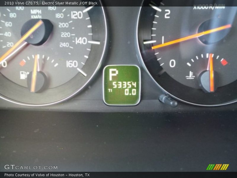Electric Silver Metallic / Off Black 2010 Volvo C70 T5