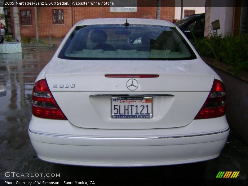 Alabaster White / Stone 2005 Mercedes-Benz E 500 Sedan
