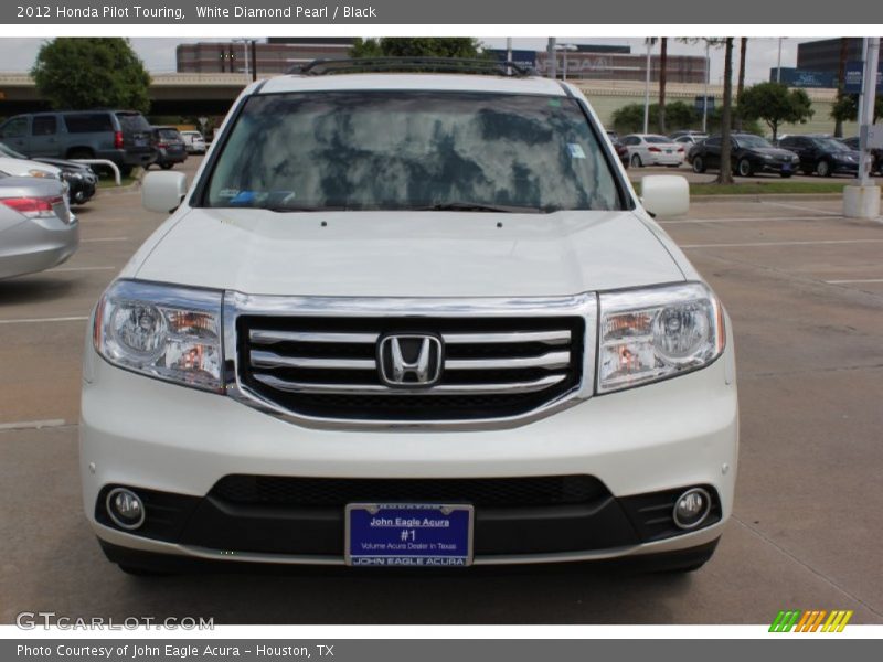 White Diamond Pearl / Black 2012 Honda Pilot Touring