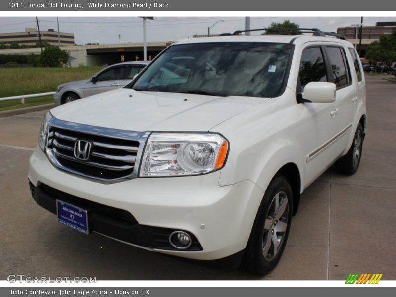 White Diamond Pearl / Black 2012 Honda Pilot Touring