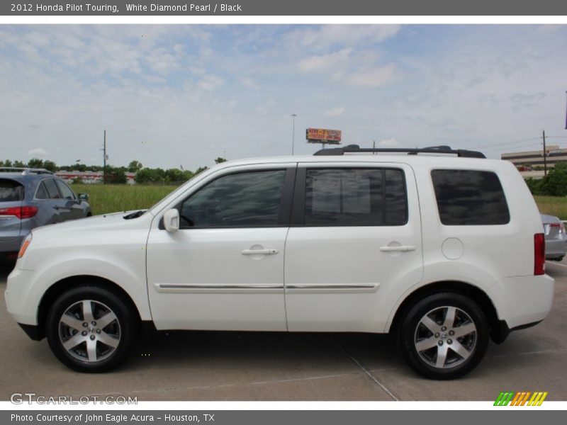 White Diamond Pearl / Black 2012 Honda Pilot Touring