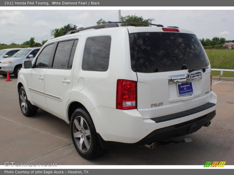 White Diamond Pearl / Black 2012 Honda Pilot Touring