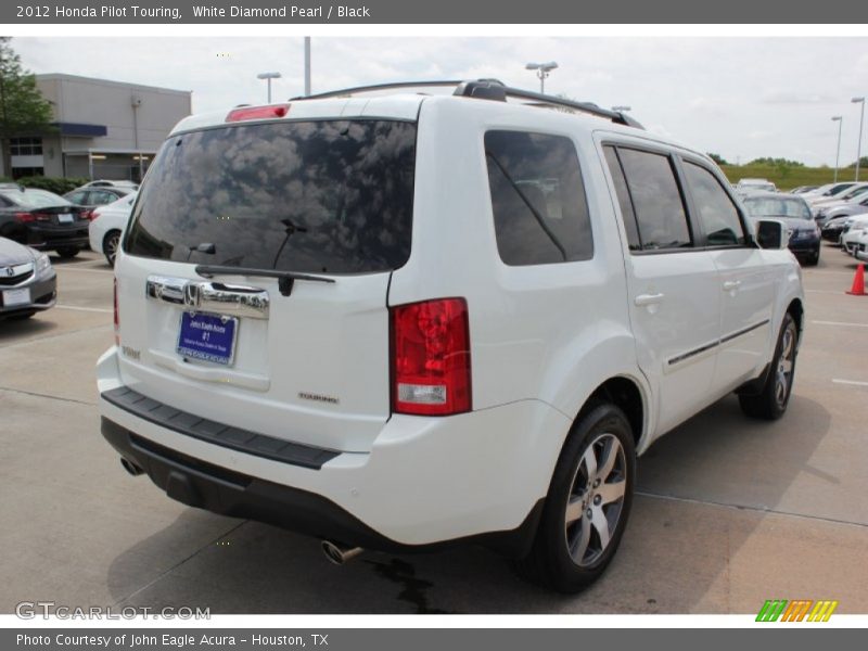 White Diamond Pearl / Black 2012 Honda Pilot Touring