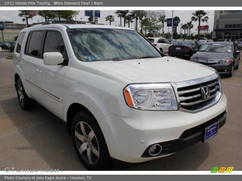 White Diamond Pearl / Black 2012 Honda Pilot Touring