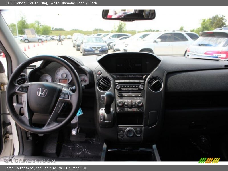 White Diamond Pearl / Black 2012 Honda Pilot Touring