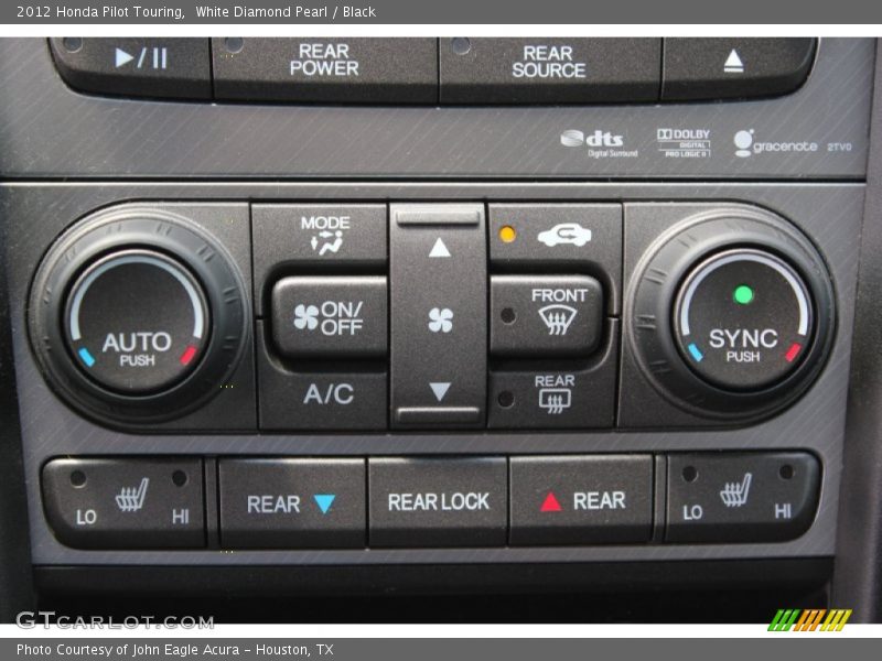 White Diamond Pearl / Black 2012 Honda Pilot Touring