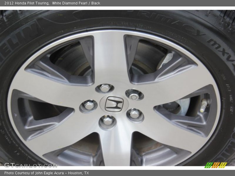 White Diamond Pearl / Black 2012 Honda Pilot Touring
