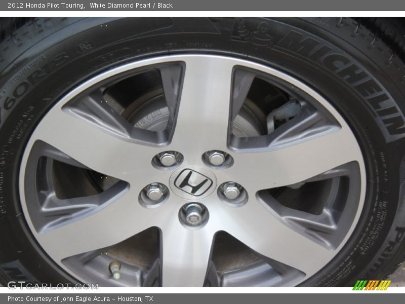 White Diamond Pearl / Black 2012 Honda Pilot Touring