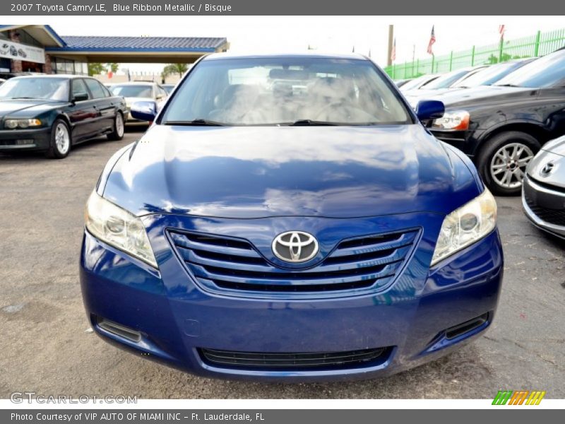 Blue Ribbon Metallic / Bisque 2007 Toyota Camry LE