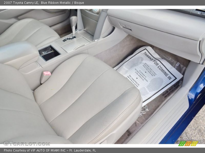 Blue Ribbon Metallic / Bisque 2007 Toyota Camry LE