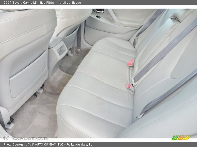 Rear Seat of 2007 Camry LE