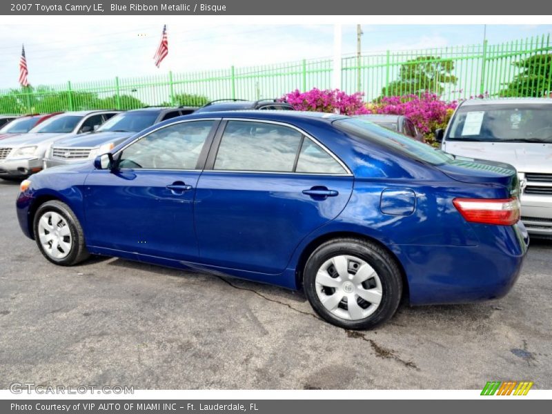 Blue Ribbon Metallic / Bisque 2007 Toyota Camry LE