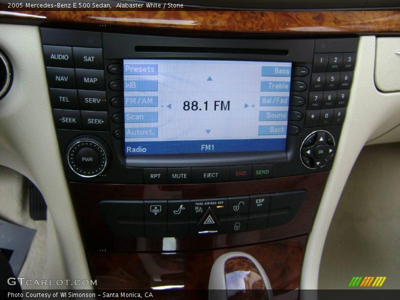 Alabaster White / Stone 2005 Mercedes-Benz E 500 Sedan