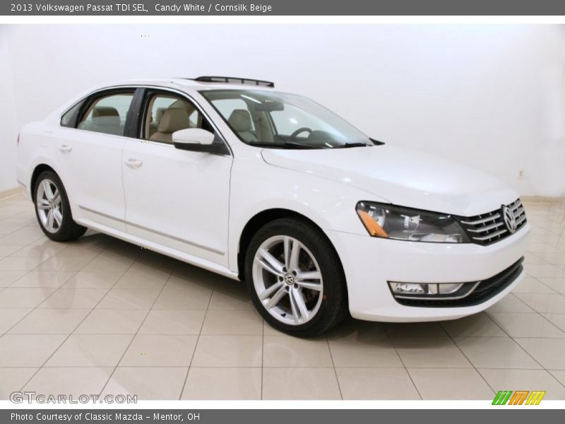 Candy White / Cornsilk Beige 2013 Volkswagen Passat TDI SEL